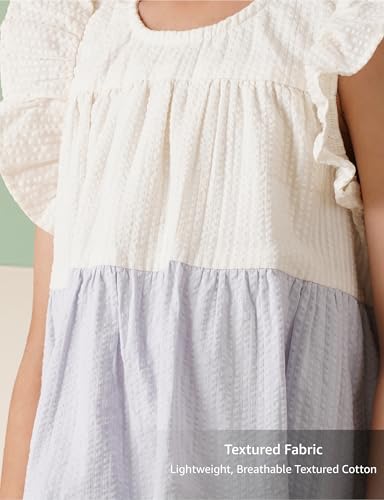 Image of Amazon Brand - Symbol Kids Knee Length Tiered A-Line Dress