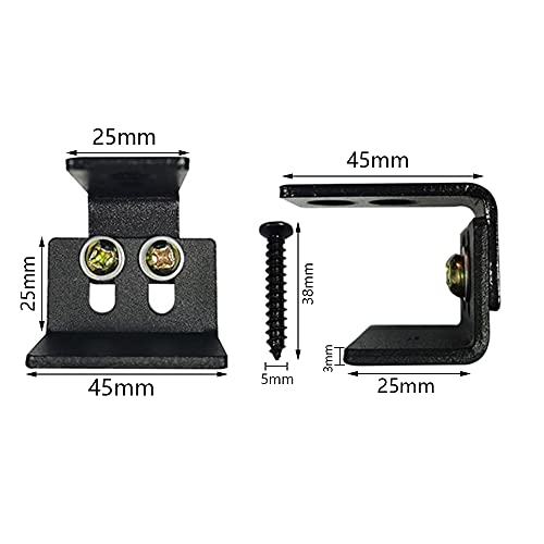 Tucireat 2 Stück Schiebetür Bodenführung Bodenführung Schiebetür Einstellbar Bodenführung laufschienen für Schiebetüren Verstellbarer Multistyle Schiebetür Laufschiene Schiebetürbeschlag