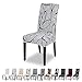 Produktbild Lydevo Stuhlhussen 4er Set Stretch Moderne Stuhlhussen für Esszimmerstühle Stuhlhussen für Schwingstühle Universal Waschbarer Abnehmbarer Stuhlbezug für Esszimmer Hotel Bankett Küche,Graue Blume