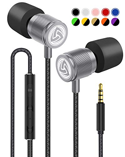 Wired Earbuds - LUDOS Ultra in Ear Headphones with Microphone, Earphones with Mic