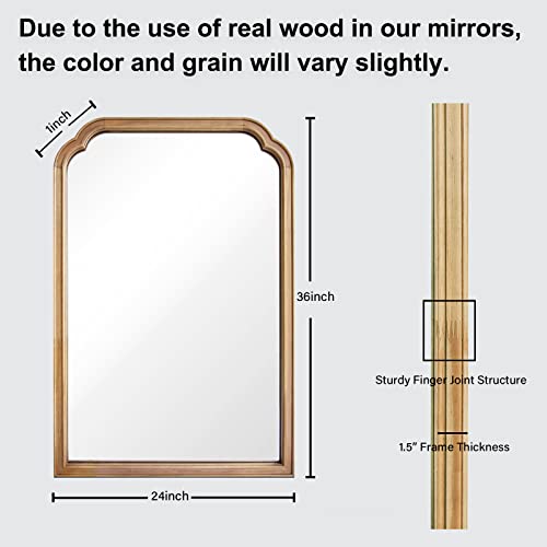 Wallbeyond 345502 Wood Bathroom Mirrors thumb #4