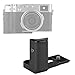 YC Onion Metal Handle L Holder Anti-Slip Holder for Fujifilm X100V Camera Battery Compartment Opening Black
