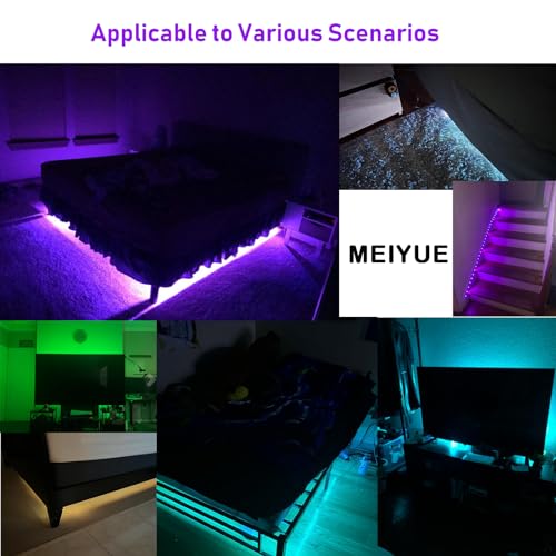 Tira LED RGB con sensor de movimiento 2x9.84ft Meiyue miniatura 7