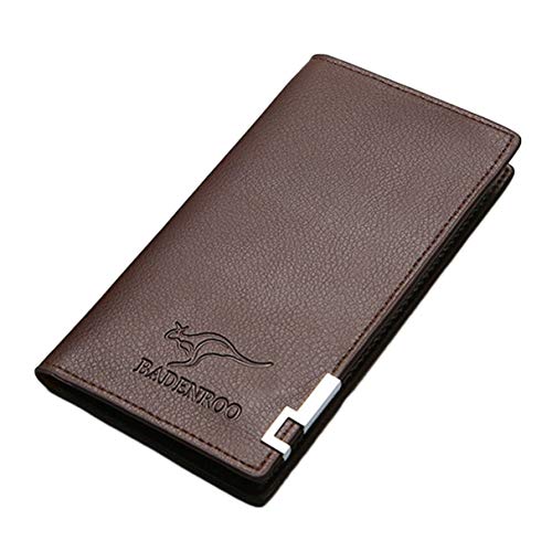 Morninganswer Herren Geldbörse Business Casual Geldtasche Lange Abschnitt Multifunktionale Leder Geldbörse Münzkartenhalter Geldbörse Geschenk Cover
