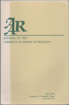 Paperback Journal of the American Academy of Religion (Fall 1992, Volume 60 No. 3) Book