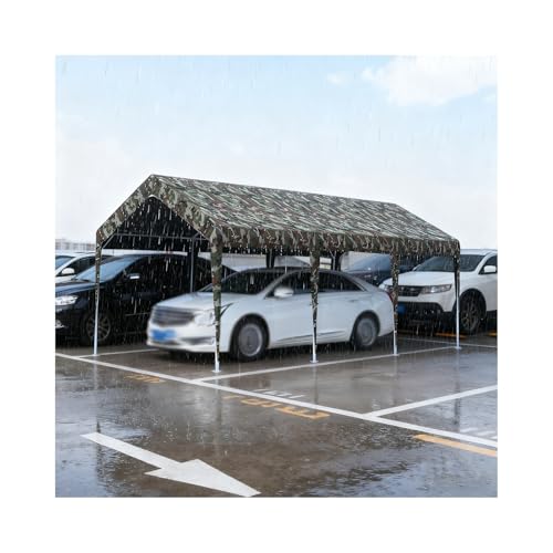 Carpa Grande para Cochera con Estructura Metálica, Resistente Al Agua Y De Alta Resistencia, Good para Tractores, Camiones, Autocaravanas Y SUV(Style 1)