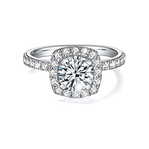 IMOLOVE Moissanite Wedding Engagement Ring-40, Gemstone, Moissanite Cover