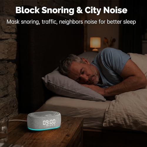 1Mii White Noise Machine with Alarm Clock, Sound Machine for Sleep for Adult Baby, Smart - image 9