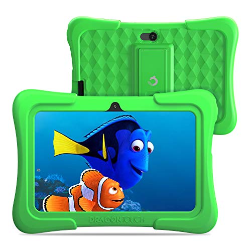 Dragon Touch Y88X Pro 7 inch Kids Tablets, 2GB RAM 16GB ROM, Android 9.0 Tablet, Kidoz Pre Installed with Disney Contents (More Than $80 Value), Green