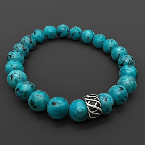 Image of THE MEN THING Natural Stone Bracelets - Adjustable Beaded Wristwear for Men & Boys (Multi-Design Collection)