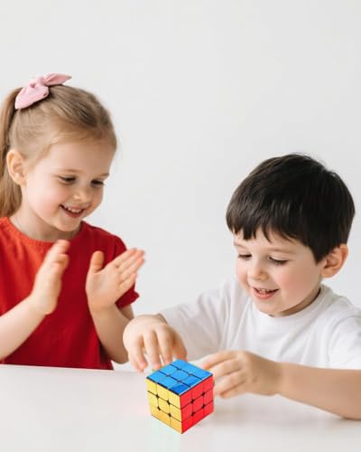 Image of Metallic Cube, 3x3 Speed Cube, Unique Home Decor Piece with Smooth Rotation, Perfect for Display and Puzzle Challenges