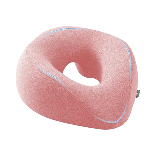 Almohada facial de masaje – Soporte de cabeza de espuma viscoelástica, cojín de dormir boca abajo, cojín de relajación, flujo de aire refrescante, almohada de recuperación extraíble, para siesta, mesa