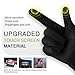 Alepo Womens Winter Warm Gloves, Contrast Color Design Touchscreen Texting Fleece Lined Windproof Driving Gloves Hand Warmer (Black-M)