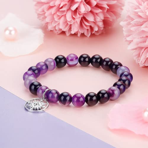 Image of ARHTF Mentor Gift Mentor Bracelet with Compass Charm Mentor Appreciation Gifts for Internship Mentor Leader Boss Coworker Leaving Gifts