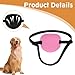 Classicseali 2pcs Eye Patch for Dogs, Adjustable Dog Eye Patch, Soft and Comfortable Eyes Patches, Used for Postoperative Eyes Injuries in Medium and Large Dogs, Rose red