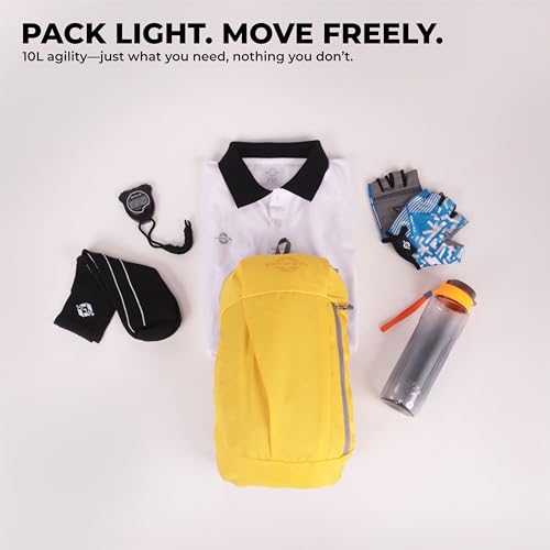 Image of Nivia Pulse Junior 2.0 Backpack For Men & Women, Water-Resistant Sports Backpack, Lightweight, Durable 600D Polyester, Double-Zip Main Compartment & Secure Front Pocket, Capacity-10 Litres