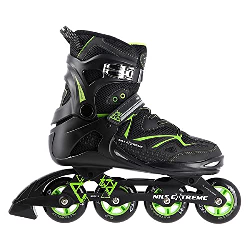 Nils Extreme Rollers en ligne ABEC9 pour homme Vert 80 mm Taille 41-45