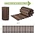 Yoopin 6' Wooden Garden Pathway, Outdoor Roll Out Straight Walkway Patio Path, Weather-Resistant Walkway with Non-Slip Surface for Garden, Backyard, Beach, Wedding Party Pathways(Brown, 6ft)