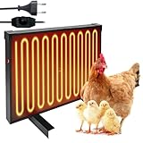 Hühnerstall Heizung, 150W Wärmeplatte Küken Flat Panel Chick Heater, 10℃-75℃ Heizungen für Hühnerställe, 40x30cm Hühnerstallheizung Energiesparendes für HüHnerställe, Entenställe, Farm Frostschutz
