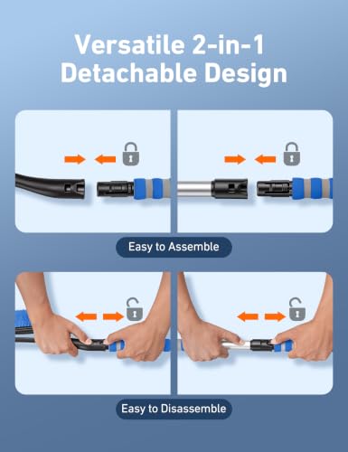Image of AstroAI 40 inch 2-in-1 Detachable Snow Brush & Ice Scrapers for Car Windshield