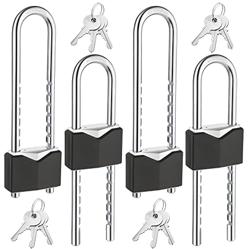 Cadenas à anse longue en laiton massif avec clé pour sécuriser vos portails - 2