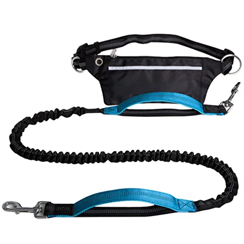 Seprendi Correa para perro con cuerda de tracción reflectante para correr, correa elástica extensible para perro, correa de cintura para correr-D