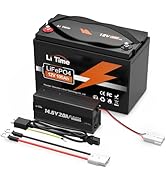 Amazon | LiTime 12V100Ah リン酸鉄リチウムイオンバッテリー 100A放電