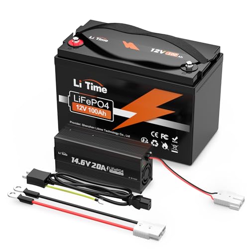Amazon | LiTime 12V 100Ah リン酸鉄リチウムイオンバッテリー 14.6
