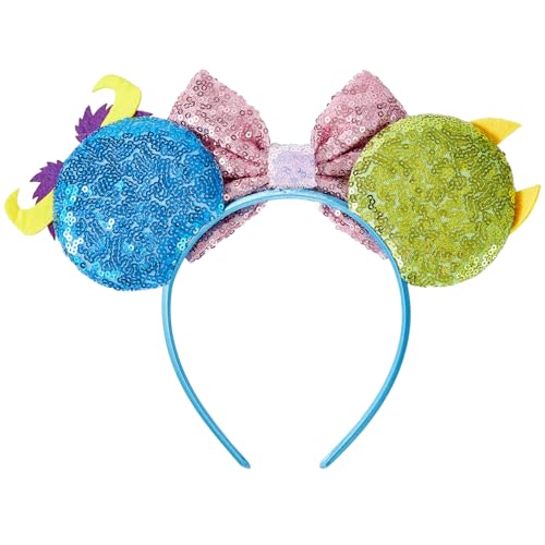 Mouse Ear Headbands for Women Giltter Bow Headband for Girls Birthday Party Decorations3