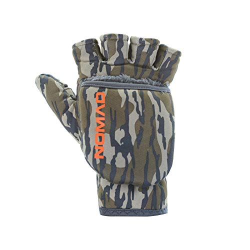Nomad Men's Harvester Flip Mitt, Mossy Oak Bottomland, Large/X-Large