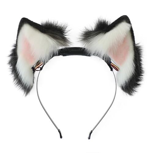 Oreille animation animal rechargeable en bandeau dynamique pour jeu de rôle de chat