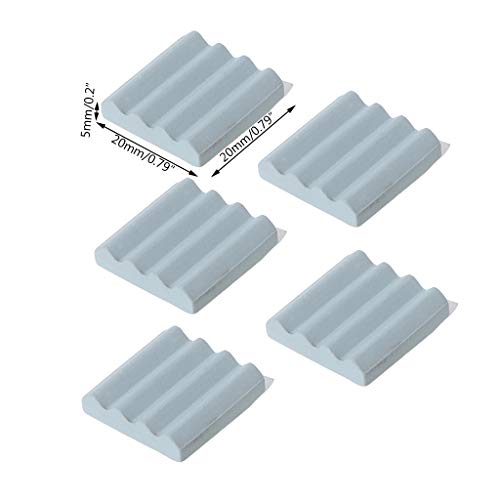 Tanmo5 pièces 20x20x5MM dissipateur de Chaleur en céramique dissipateurs antistatiques Refroidisseur radiateur CPU dissipateur de Refroidissement pour Raspberry Pi 3 2B Orange Pi Accessoires Cover