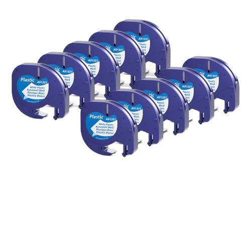 12mm 10pk LT-100T LT-100H�̃}���`�J���[�݊����x���e�[�v���t�B��200b QX50 LT���f����91200 91331 91201�œ��삵�܂�(Plastic white)