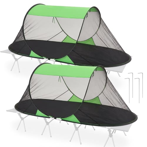 2 Carpas mosquiteras plegables pop up para camping 1 persona