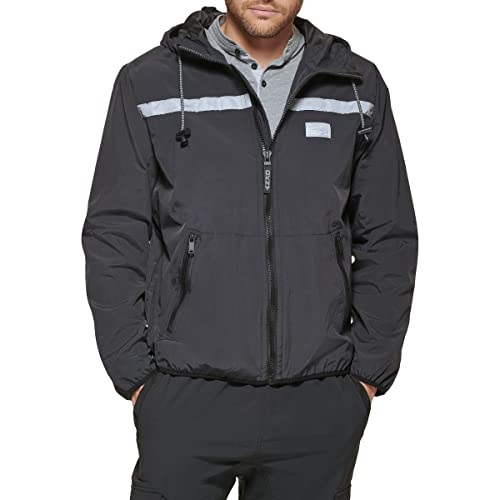 Image of DKNY Men's Active Reflective Colorblock Windbreaker