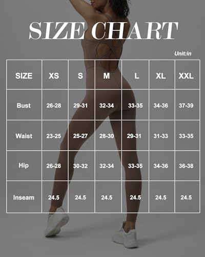 Image of LOVESOFT Workout Jumpsuits for Women Sleevesless Bodycon Backless Unitard