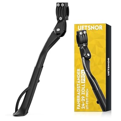 UETSNOR Soporte universal para bicicletas de 24 a 29 pulgadas altura regulable soporte lateral antideslizante estable carga máxima de 42 kg soporte para bicicleta de montaña bicicleta eléctrica