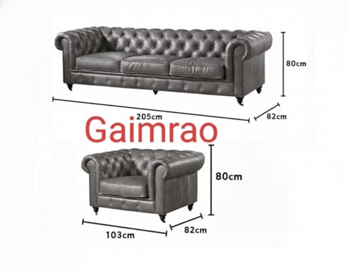 Image of Classic Leatherette Chester Sofa Set Button Tufted, Classic Style Sofa Set 3-Person Sofa for Living Room, Office, and Hallway Colour (Bottle Green, 3+1 = 4 Seater Sofa)