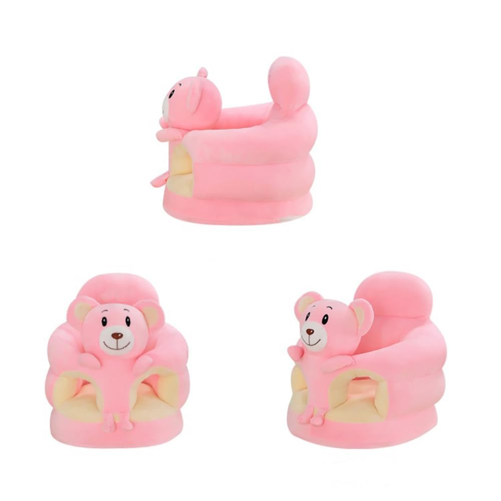 Baby Seat Sit up Chair Cartoon Animals Plush Sofa Chair Toddler Baby Learn to Sit up Sofa Play Durable Thickened Cartoon Design Sofa Seat for Newborns (7)