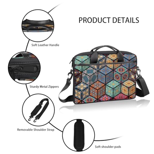 Bolso para portátil diseño mexicano vintage 14-15 pulgadas miniatura 4