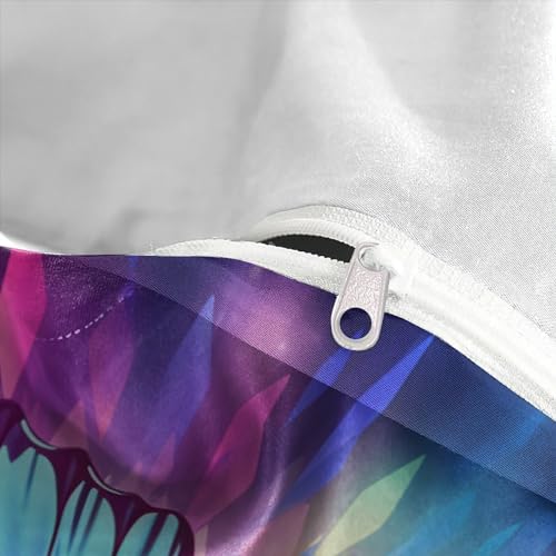 Housse de couette papillon 3D King size 220x240 cm avec 2 taies d'oreiller - 8