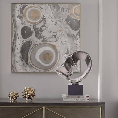 dynamisches Design für Wohnzimmerdeko und Kunstliebhaber. - Detailansicht von NENBOLEC Moderne Skulptur Test 2026 –...