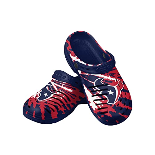 Image of FOCO Mens NFL Team Logo Tie-dye Garden Water Sandals Shoes Slipper Clogs with Strap