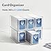 DEEIF 6 Drawer Trading Card Storage Box, 2200+ Cards Organizer with Divider, Clear Stackable Drawers for TCG, MTG, PTCG, Sports Cards (6 Drawer Card Box)