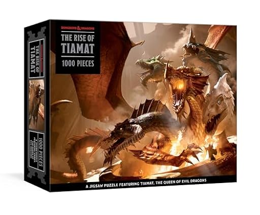 The Rise of Tiamat Dragon Puzzle (Dungeons & Dragons): 1000-Piece Jigsaw Puzzle Featuring the Queen of Evil Dragons: Jigsaw Puzzles for Adults | Ya disponible en tu tienda friki favorita! En mundofriki.es!