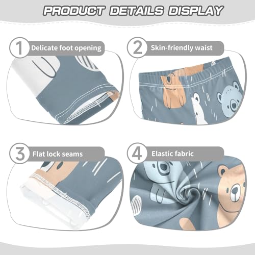 Bolaz Toddler Girls Leggings Printed Yoga Pants Leggings Cartoon Bear for Kids3