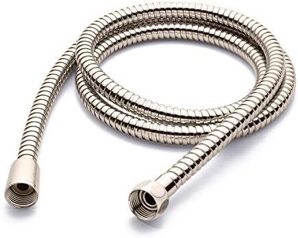 Signature Hardware 449696 60" Stretchable Hand Shower Hose - Polished Nickel