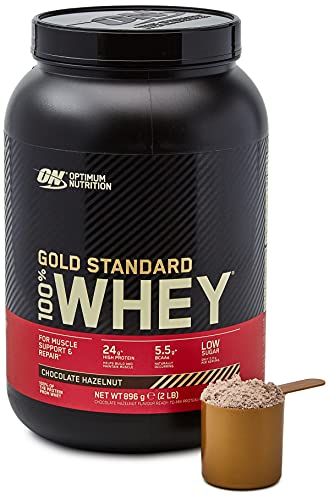 Optimum Nutrition 100% Whey Gold Standard,Chocolate Hazelnut,2lb (0.9 kg)