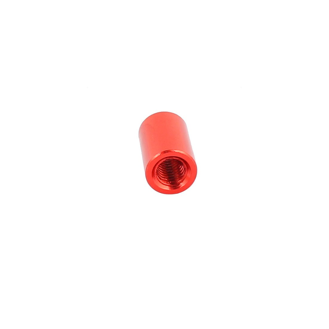 Aexit 10 Pcs Electrical equipment M3 x 8mm Round Aluminum Column Alloy Standoff Spacer Stud Fastener for Quadcopter Red