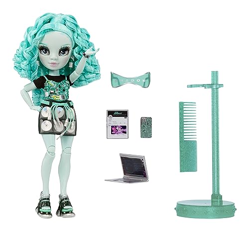 Rainbow High Shadow High Series 3, Berrie, Green Fashion Doll, Fashionable Outfit & 10+ Colourful Play Accessories